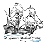 The Mayflower Medical Centre logo and homepage link